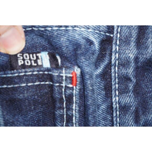 Southpole Denim Jorts | Size 12 | Y2K Baggy Jean Shorts Vintage - Picture 4 of 11